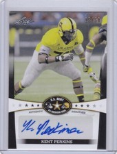 Kent Perkins 2013 Leaf US Army All-American Bowl Autograph 13/50