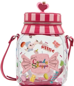 Betsey Johnson Kitsch Gimmie Candy CLEAR Crossbody Bag NWT - Picture 1 of 14