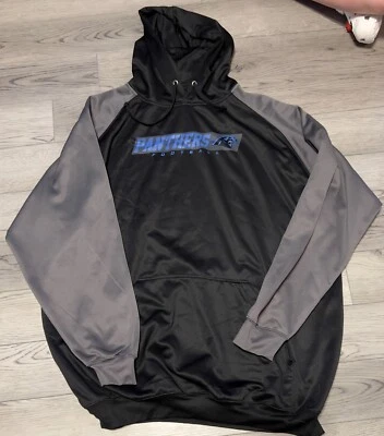 Carolina Panthers Black Pullover Majestic Jacket w/Front Pocket 3XLT NFL - Image 1 of 3