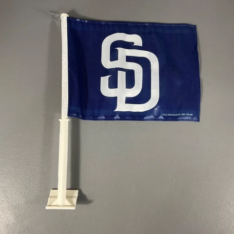 San Diego Padres Car Wnidow Banner Flag MLB Baseball Blue White Team Logo Sports Cover
