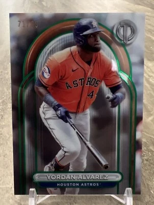 2024 Topps Tribute - #66 Yordan Alvarez Astros GREEN /99 - Image 1 of 2
