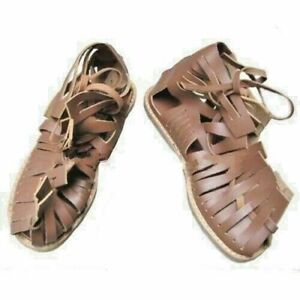 Medieval Roman Leather Sandal Gladiator Marching Sandals Spartan Greek Footwear