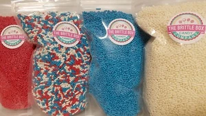Baking Sprinkles Fourth of July  4 Pack 1 POUND each bag FREE SHIPPING  - Picture 1 of 2