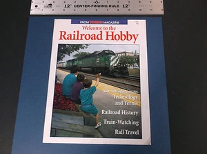 VINTAGE WELCOME TO THE RAILROAD HOBBY BOOKLET FROM TRAINS MAGAZINE *G-COND* - Picture 1 of 9
