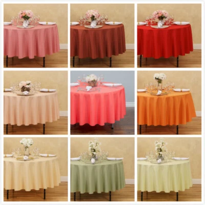 LinenTablecloth 90 in. Round Polyester Tablecloths, 33 Colors! Weddings & Events - Image 1 of 4
