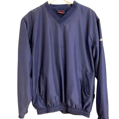 Chaqueta de golf para hombre con cuello en V suéter cortavientos azul marino talla XL Foto 1 de 4