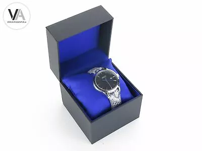 Joop Unisex Wristwatch/Quartz Watch/Leather Strap/Stainless Steel Clasp Silver/Black - Image 1 of 4