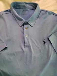 Ralph Lauren Polo Shirt Men XL Blue Performance Stretch Golf Active - Picture 1 of 6