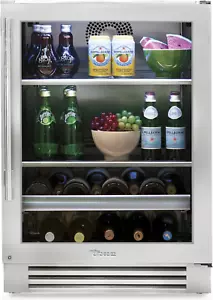 True Residential 24" Stainless Glass Undercounter Beverage Center - TBC24RSGB - Picture 1 of 3