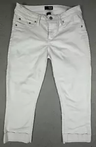 Ana A New Approach Capris Womens Size 4 White Denim 5 Pockets Stretch - Picture 1 of 16