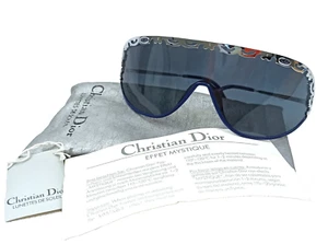 NOS VINTAGE CHRISTIAN DIOR MASK WRAP SUNGLASSES UNISEX HIP-HOP STYLE AUSTRIA - Picture 1 of 18