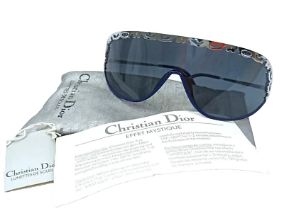 NOS VINTAGE CHRISTIAN DIOR MASK WRAP SUNGLASSES UNISEX HIP-HOP STYLE AUSTRIA - Image 1 of 4