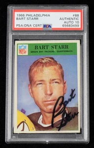 1966 Philadelphia #88 Bart Starr HOF Autographed Card PSA/DNA AUTO 10 188017 - Picture 1 of 2
