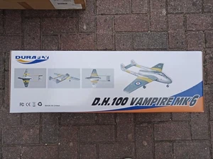 RC Plane,Durafly, Vampire Mk 6, New In Box Unopened,Unstarted,6 Channel. - Picture 1 of 8