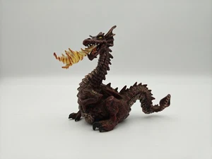 Vintage 1999 Papo Fire Breathing Red Dragon Figure Medieval Fantasy Toy 9cm - Picture 1 of 7