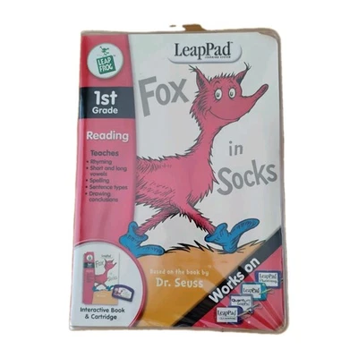Leapfrog Dr. Seuss Fox en Calcetines 1er Grado Libro de Lectura y Cartucho Nuevo LeapPad Foto 1 de 4