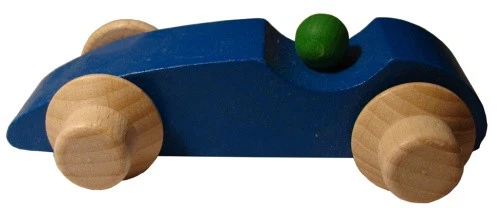 DREWA Rennauto blau, Laufteil für Kugelbahn - Bild 1 von 1