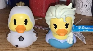 Patos de goma ELSA y OLAF de Disney de 3,5" de alto Jeep Ducking Duckalooz ~ ¡Tan lindo! Nuevo con etiquetas - Imagen 1 de 3