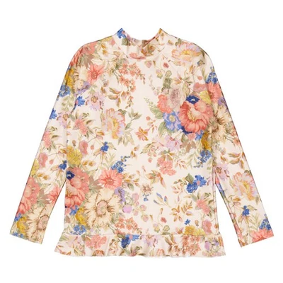 Top de baño Zimmermann August Volantes Rashie para niñas Foto 1 de 3