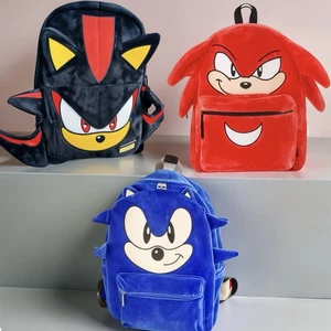 Bell Dark Sonic The Hedgehog Game Shadow niche bag backpack men plush cartoon - Picture 1 of 15