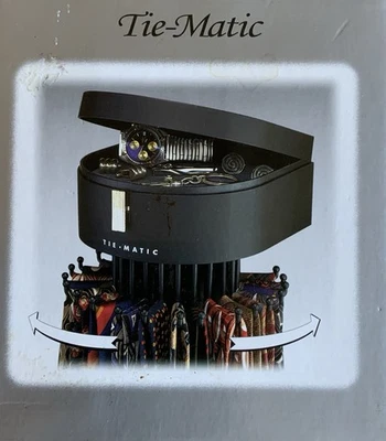 Tie-Matic Portacorbatas y Joyería a Batería Negro. Nuevo Foto 1 de 3