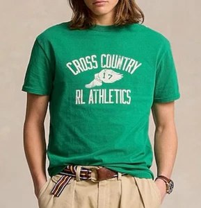 Polo Ralph Lauren Men 4XT Cross Country Green Graphic Tshirt New Big & Tall New - Picture 1 of 5