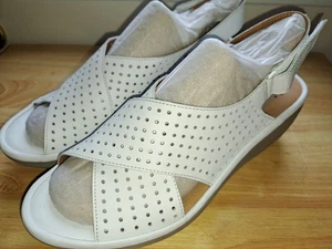 NWOT! Woman's Soft Clark Collection Reedly Variel Wedge Sandals/ Size 11 - Picture 1 of 10