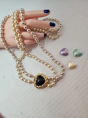 Joan Rivers Classics Collection 30" Faux Pearls Changeable Heart Clasp - Image 1 of 4