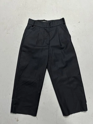Pantalones de vestir de lana negros para mujer Marni recortados talla IT 38 US 28 dobladillo crudo Foto 1 de 4