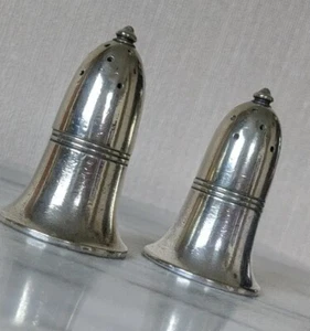 RARE Vintage Silver Plated Salt Pots, Bangor Hospital, JT&Co Ltd **VGC** H 7 cms - Picture 1 of 21