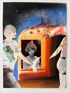 Fantastic Mixed Media Collage by outsider artist Christabel Christo - Picture 1 of 2