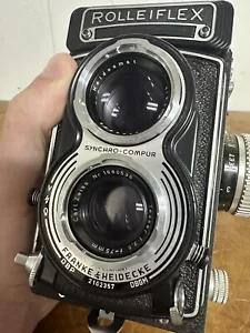 Minty Ex++ 1958 Rolleiflex T 2102357 TLR 6x6 Camera Tessar 75mm f/3.5 W/ L Case - Picture 1 of 21