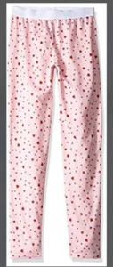 NEW Hot Chillys Youth Pepper Skins Base Layer Bottom Pink Hearts - Size Large LG - Picture 1 of 2