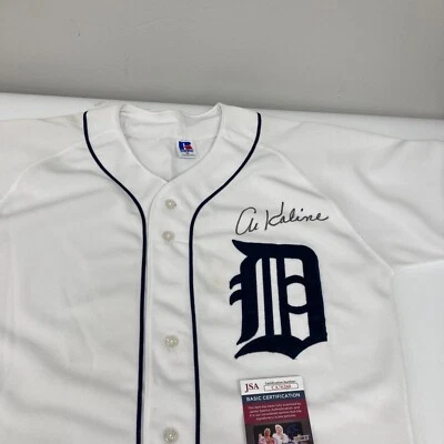 Al Kaline Signed Authentic Detroit Tigers Russell Jersey JSA COA - Image 1 of 4