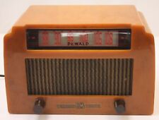 Rare DeWald B-612 Catalin Wireless FM Tuner Tube Radio A-502 Case AM Transmitter