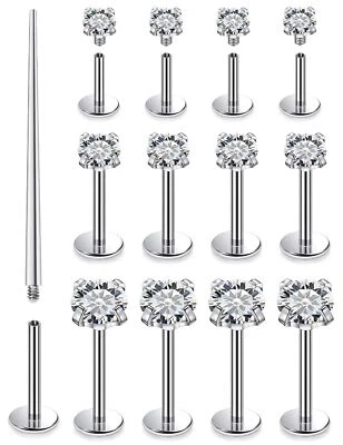 Anillos Labiales 16G Tragus Piercing Joyería Medusa Labret Monroe Tachuelas 316L Quirúrgica... Foto 1 de 4