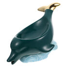 Keramik Delphin Seifen Kiste Selbstentleerende Seifenschale