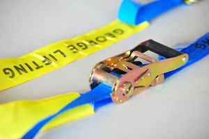 3X 35mm*1500Kg*6m Ratchet Tie Down Strap Webbing Lashing Strap Load Restraint - Picture 1 of 5