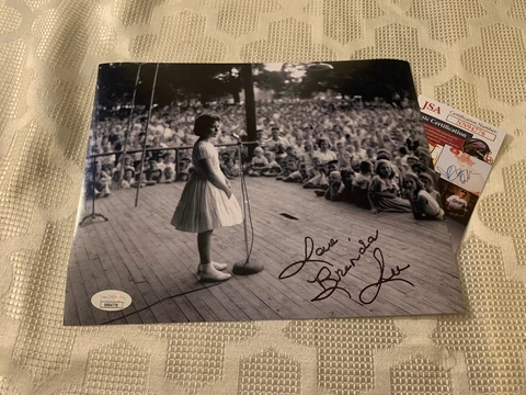 Brenda Lee Signed 8 X 10 Photo JSA Authentication COA “I’m Sorry” Singer Cover