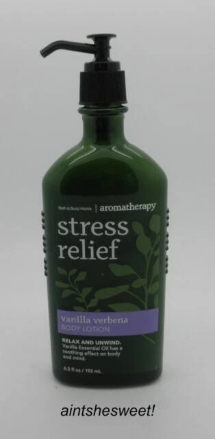 Bath & Body Works Aromatherapy Stress Relief Vanilla Verbena Body Lotion, 6.5oz