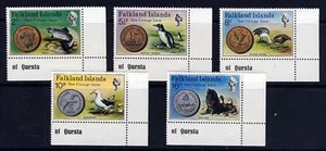 FALKLAND ISLANDS QE II 1975 New Coinage Set SG 316 to SG 320 MNH - Picture 1 of 2