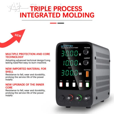 Adjustable DC Power Supply Lab Programmable Bench Power Source Voltage Regulator - Image 1 of 4