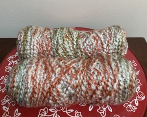 Lot of Lion Brand Yarn Homespun Yarn - Cream Orange Rust Khaki - Picture 1 of 3