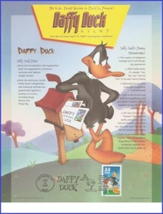 USA7 #3306a U/A SOUVENIR PAGE 2 FDC Daffy Duck s/a - Picture 1 of 1
