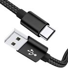 Black Braided USB Type-C to USB Type-C 3.1  Charger Cable for Samsung LG Google