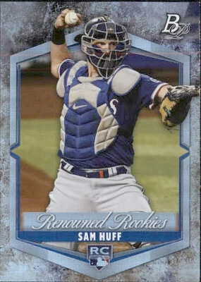 2021 BOWMAN PLATINUM RENOWNED ROOKIES TEXAS RANGERS RC SAM HUFF #RR-15 - Image 1 of 2