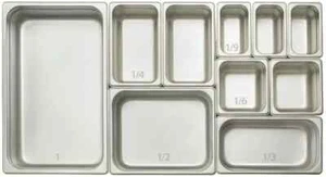 Winco SPJL-206 Steam Table Pan, Half Size, 6" Deep, Standard Weight S/S Set of 2 - Picture 1 of 2
