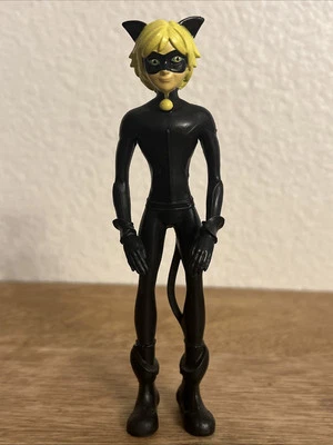 "Figura de acción de juguete de plástico Miraculous Tales of Ladybug & Cat Noir Bend Ems 5,5""" Foto 1 de 4