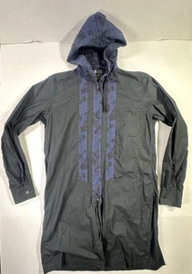 Y-3 Yohji Yamamoto Adidas Long Hoodie Jacke S schwarz blau Blumen Reißverschluss S89536 - Bild 1 von 7