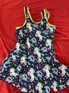 Girls Unicorn Swimsuit Size 8/9 - Picture 1 of 3